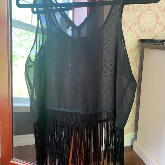 Charlotte Russe sheer tank with gems - Picture 5 of 5